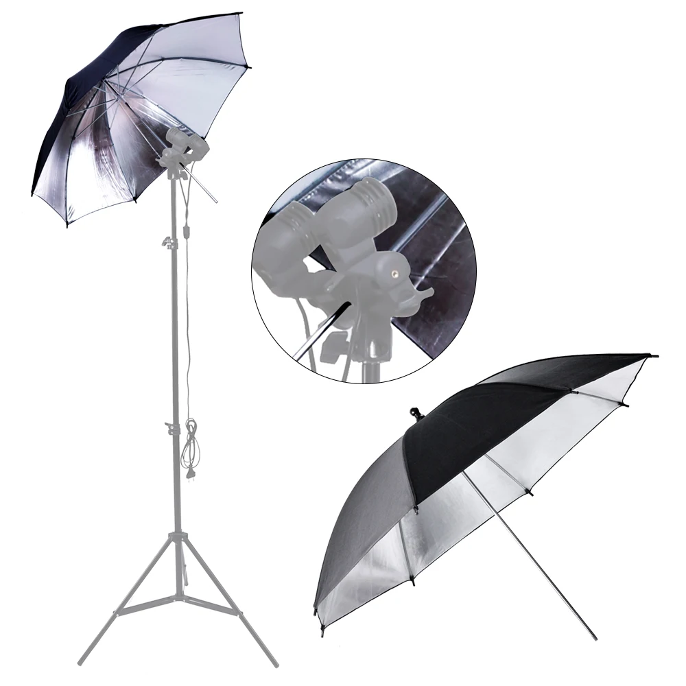 SH 33 "83CM Phản Quang Ánh Sáng Mềm Mại Dù Chụp Ảnh Đèn Flash Studio Ảnh Phản Quang Hạt Mịn Vải Dù