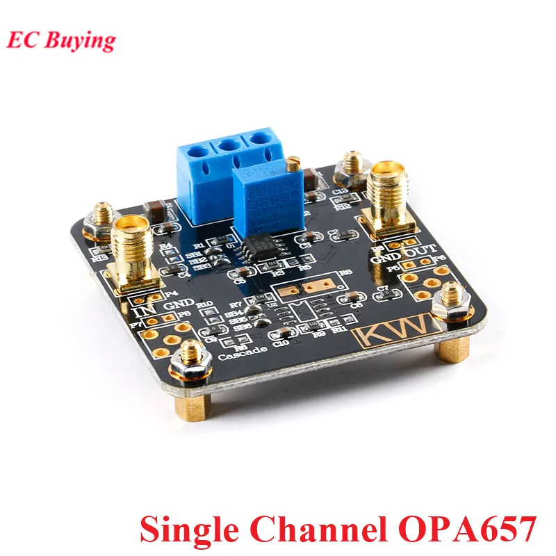 OPA657 Broadband Signal Amplifier Module Single FET Dual Channel High Speed Wideband Operational AMP Board Low Noise