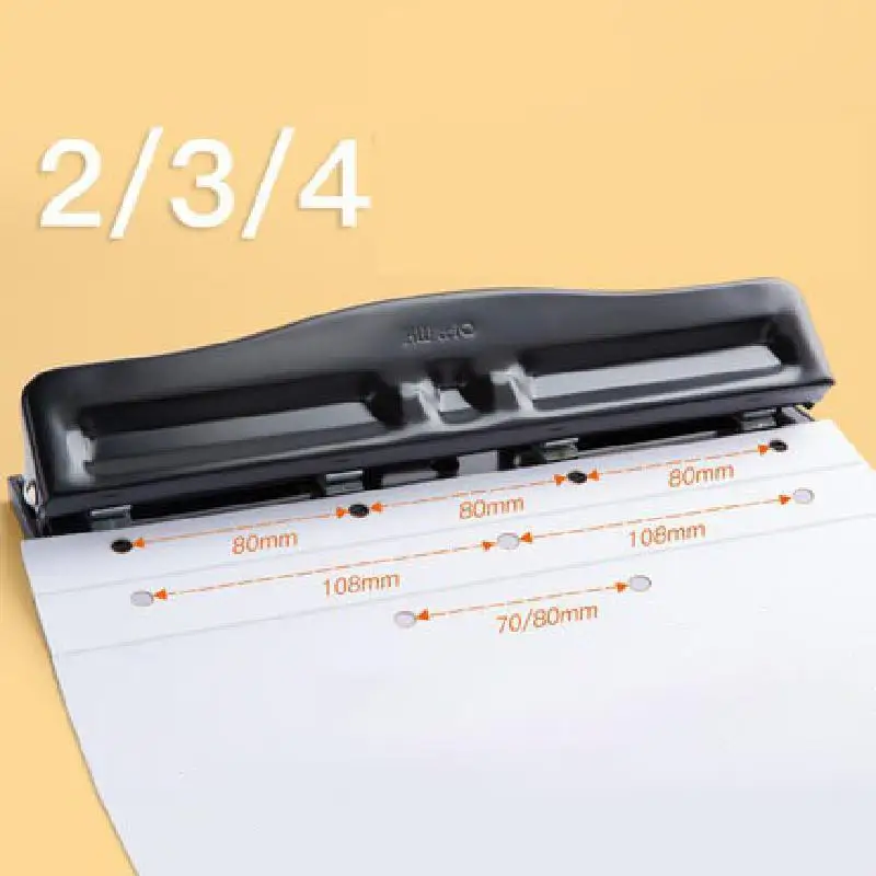 9170 Sliding Adjustable 6-hole Punch Machine Loose Leaf Inner Page Artifact Universal Manual Automatic Positioning Punch Machine