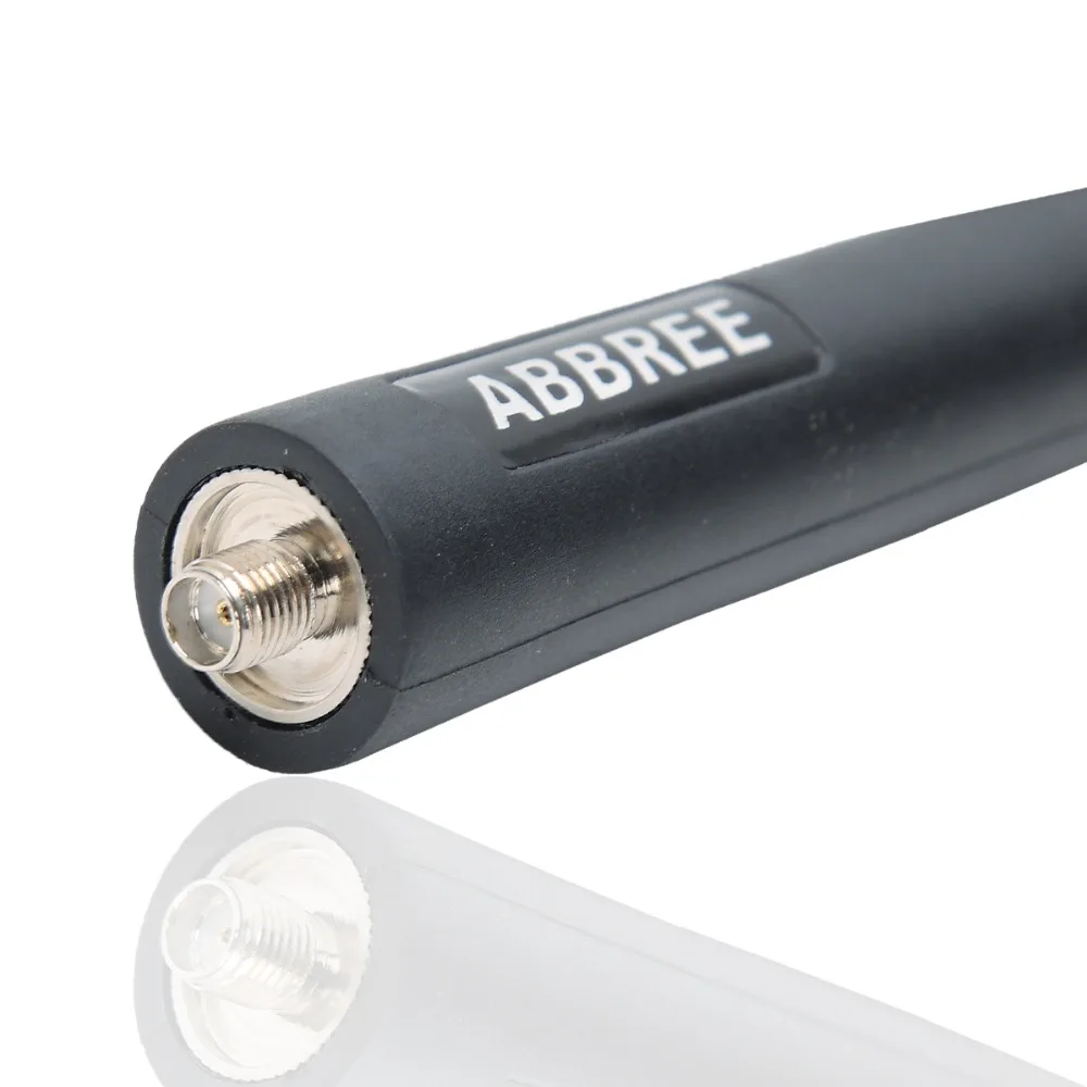BAOFENG & ABBREE-antena táctica de doble banda para walkie-talkie Baofeng, AR-152G de cuello de cisne sma-hembra 144/430MHz, VHF, UHF, para BAOFENG