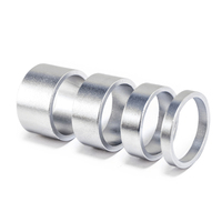 Aluminum Bike Headset Washer Mountain Bicycle Front Fork Washer Bike Stem Handlebar Spacers Rings Gasket Bicycle Parts 4pcs/set