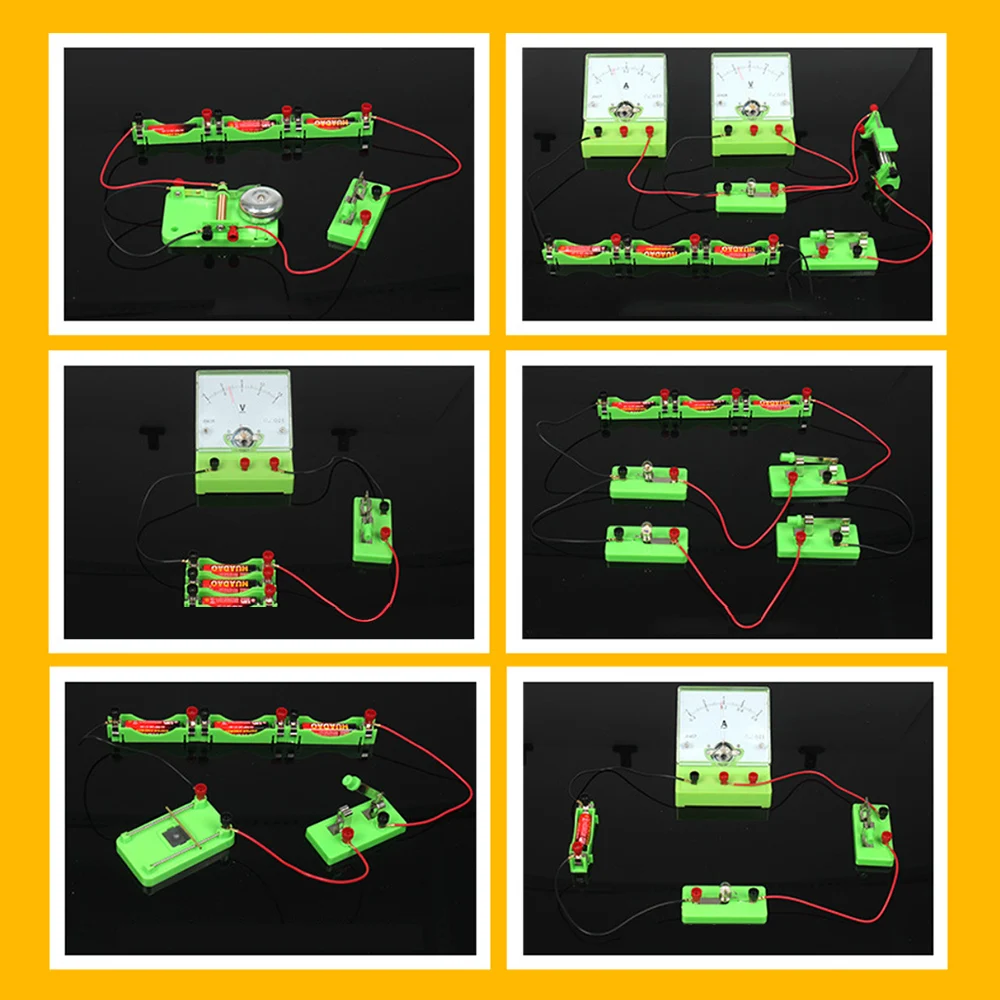 Electricity Experiment Kit Junior High School Electromagnetics Physics Experiment Equipment Kit Circuit Experiment Kit