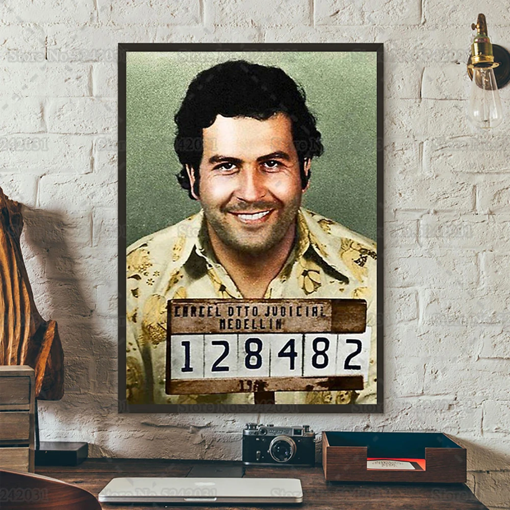 Legend Pablo Escobar Poster Colombian Drug Lord Escobar Canvas Painting Print Wall Art Decor