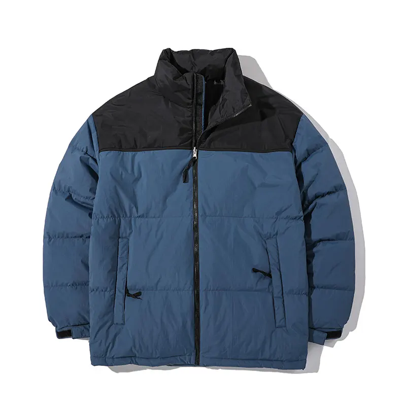 Jaqueta de inverno dos homens parkas engrossar quente acolchoado casaco dos homens gola jaquetas cor sólida parka casaco moda feminina nova streetwear