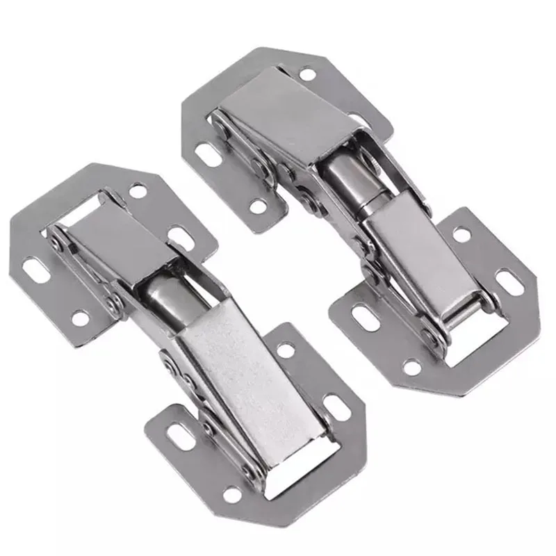 3-4 Inch 90 Degree Thicken Free Drilling Hole Cabinet Door Soft Closing Hydraulic Buffer Hinge Furniture Hardware
