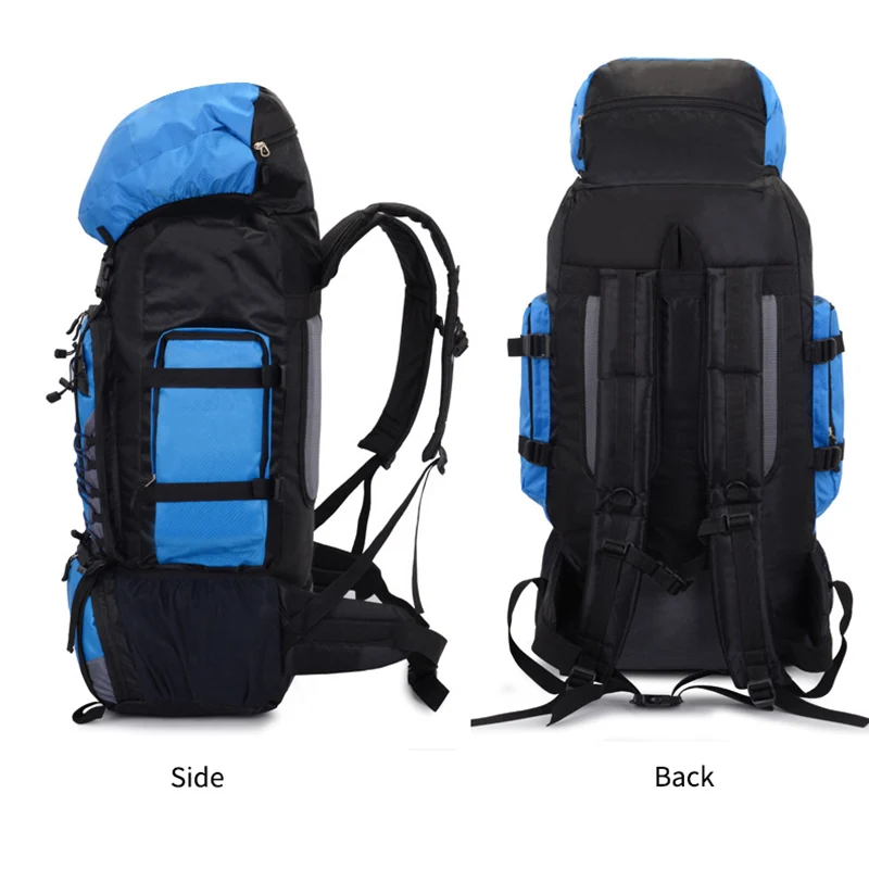 80L 90L Large Climbing Backpack Travel Outdoor Sports Bag Men Women Camping Hiking Trekking Waterproof Luggage Backpacks X33B