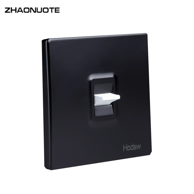 1-4 Gang 2 Way Black Wall Light Toggle Switch Panel White Lever Nordic Home Improvement Switch 10A 220V