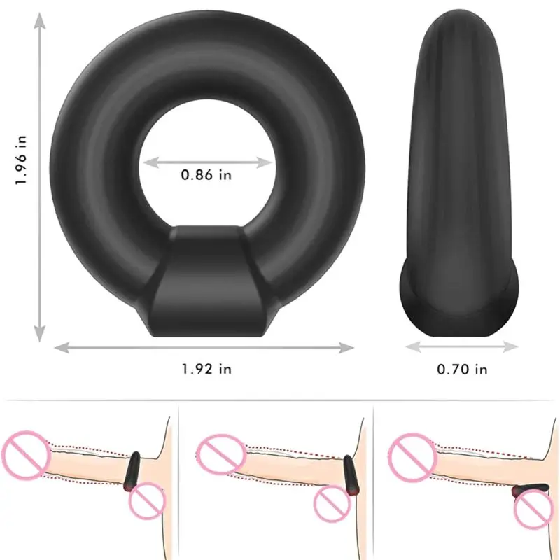 قابل لإعادة الاستخدام تأخير القذف الوقت دائم القضيب الانتصاب القضيب كم الكبار المثيرة لا الهزاز الجنس لعب للرجال منتجات الجنس #1