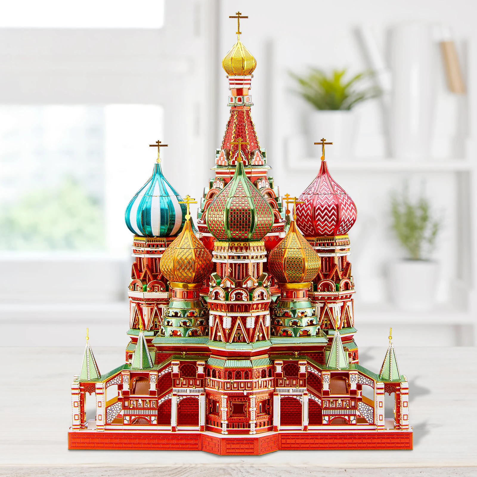 Piececool 3D Metal Puzzle Model Building Kits-Saint Basil\'s Cathedral Jigsaw Toy ,Christmas Birthday Gifts for Adults