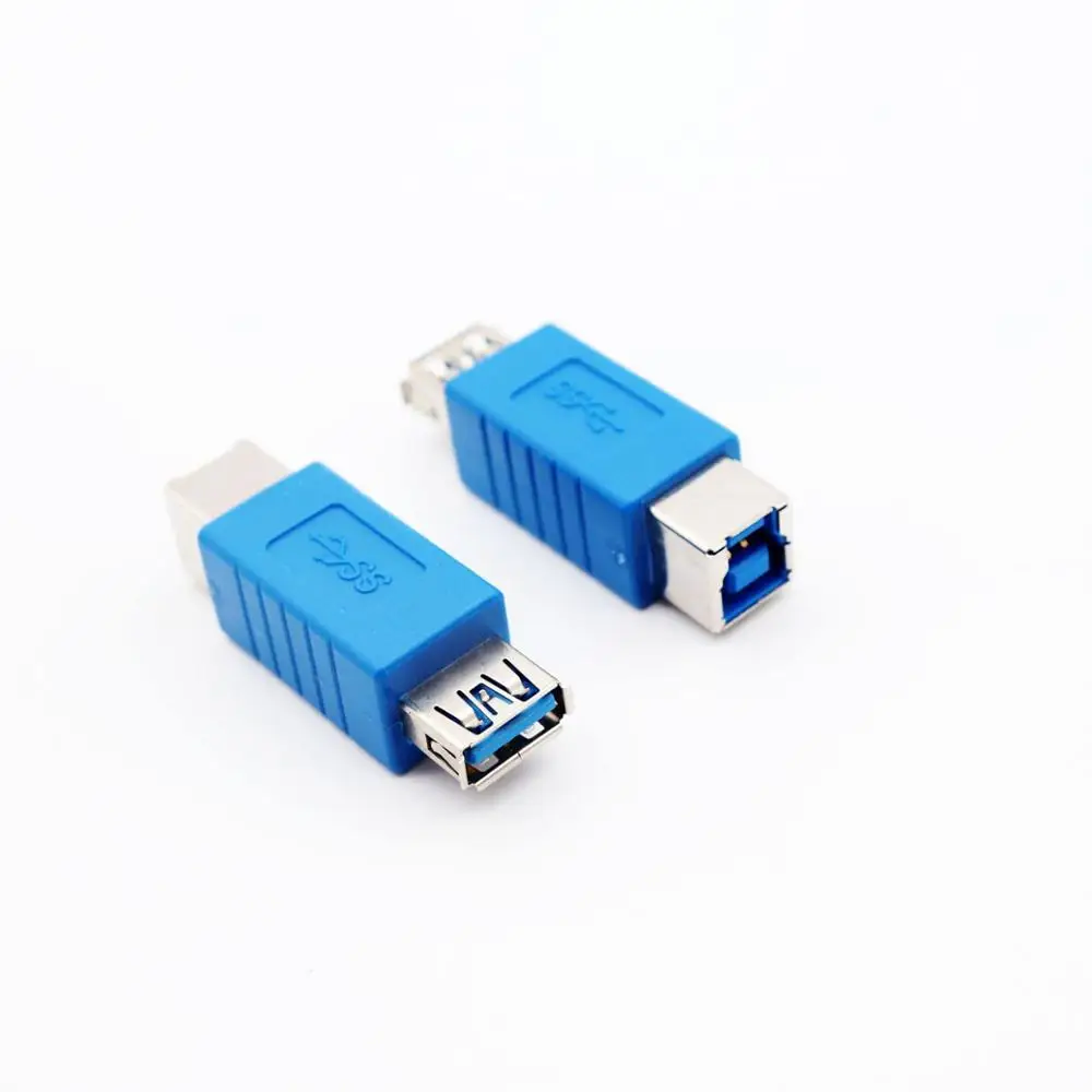 Adaptador de conector de enchufe USB 3,0 tipo A hembra A tipo B, convertidor AF A BF, alta calidad