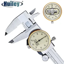 Double Way Shock Proof Metal Dial Calipers 0.01 High Resolution Stainless Steel Vernier Caliper Depth Diameter Measuring Tools