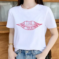 Save the drama for your mama graphic Top Shirt Aesthetics Harajuku Short Sleeve Polyester T Shirts Female Camisetas Verano Mujer