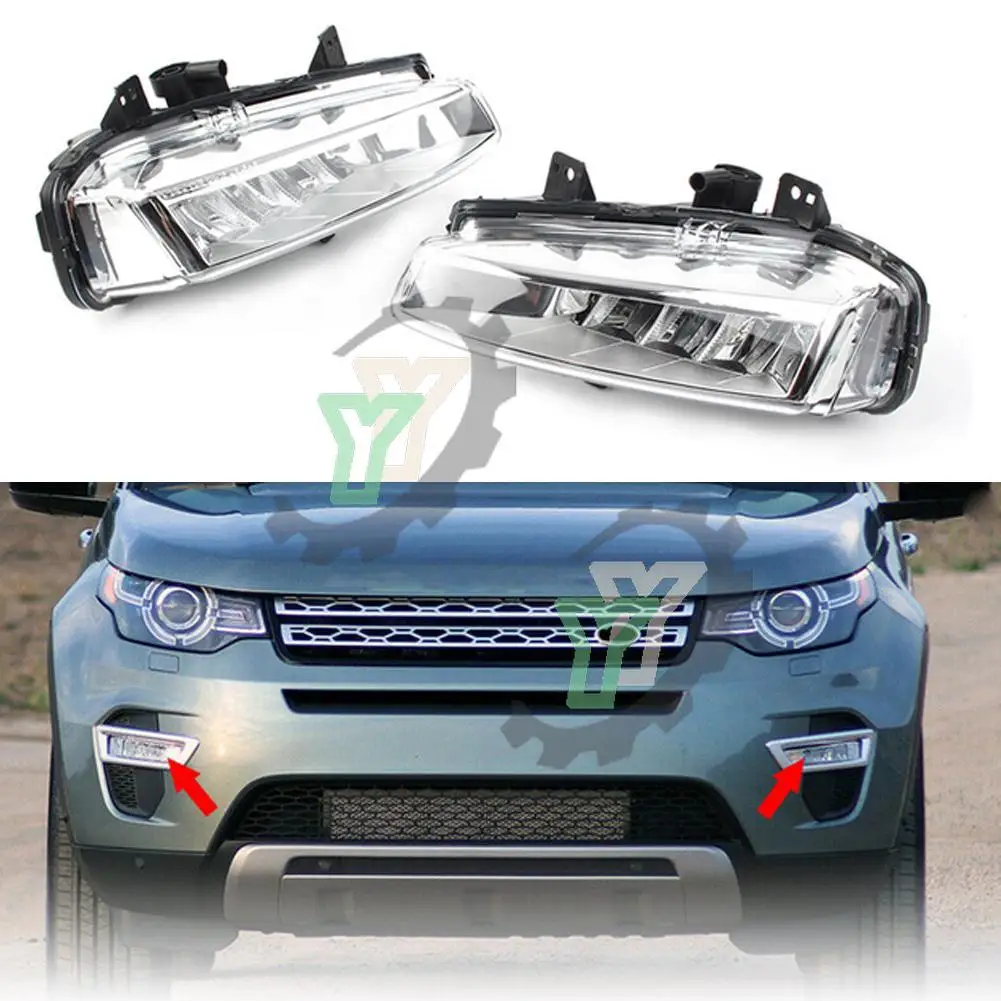 

For Land Rover Discovery Sport 2015 2016 2017 2018 2019 LR077887/LR077888 1Pair Car Front Bumper LED Lights Fog Lamp Left/Right