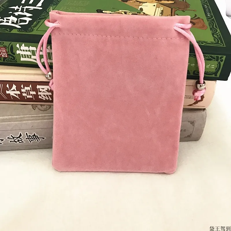 High quality drawstring velvet bag pouch for mobile phone HDD accessories gift jewelry storage and packaging