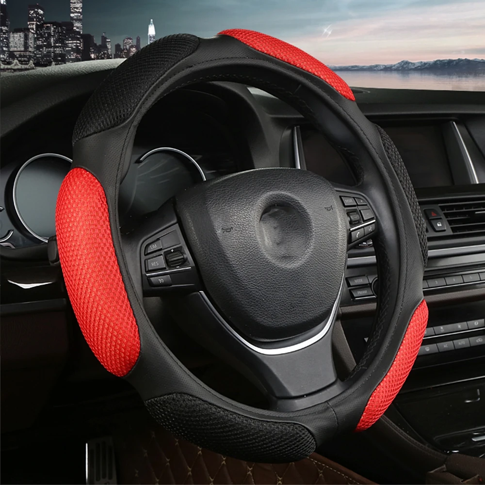 Car Steering Wheel Cover Fashion  Breathable For 37 - 38 CM 14.5\