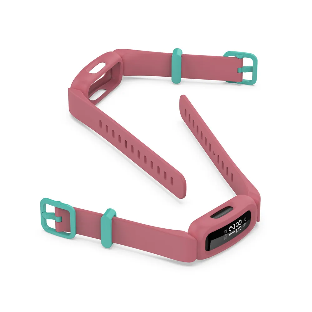 Behua pulseira de silicone para fitbit ace3 inteligente pulseira de substituição banda de relógio para fitbit inspire 2 pulseira com caso acessórios