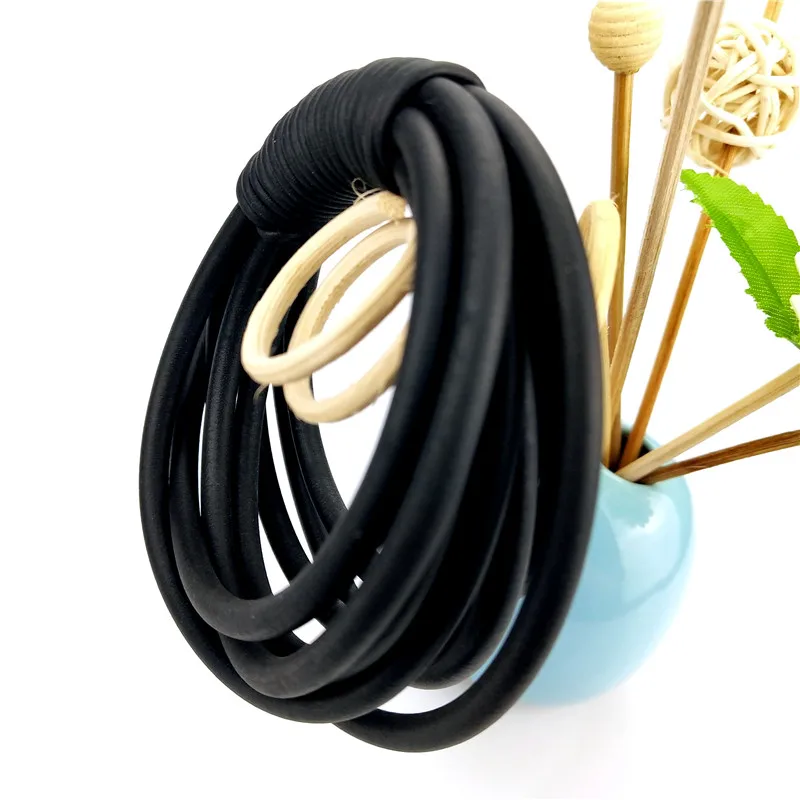 UKEBAY 2020 New Strange Leather Bangles For Women Charm Bracelets Handmade Rubber Jewelry Gothic Cuff Bracelet Body Accessories