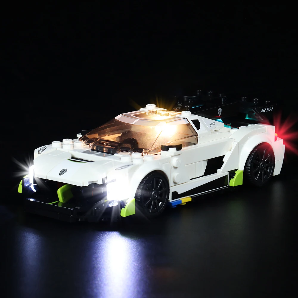 

Vonado LED Lighting Set for 76900 Koenigsegg Jesko Speed Champions Light Kit, Not Included the Building Block