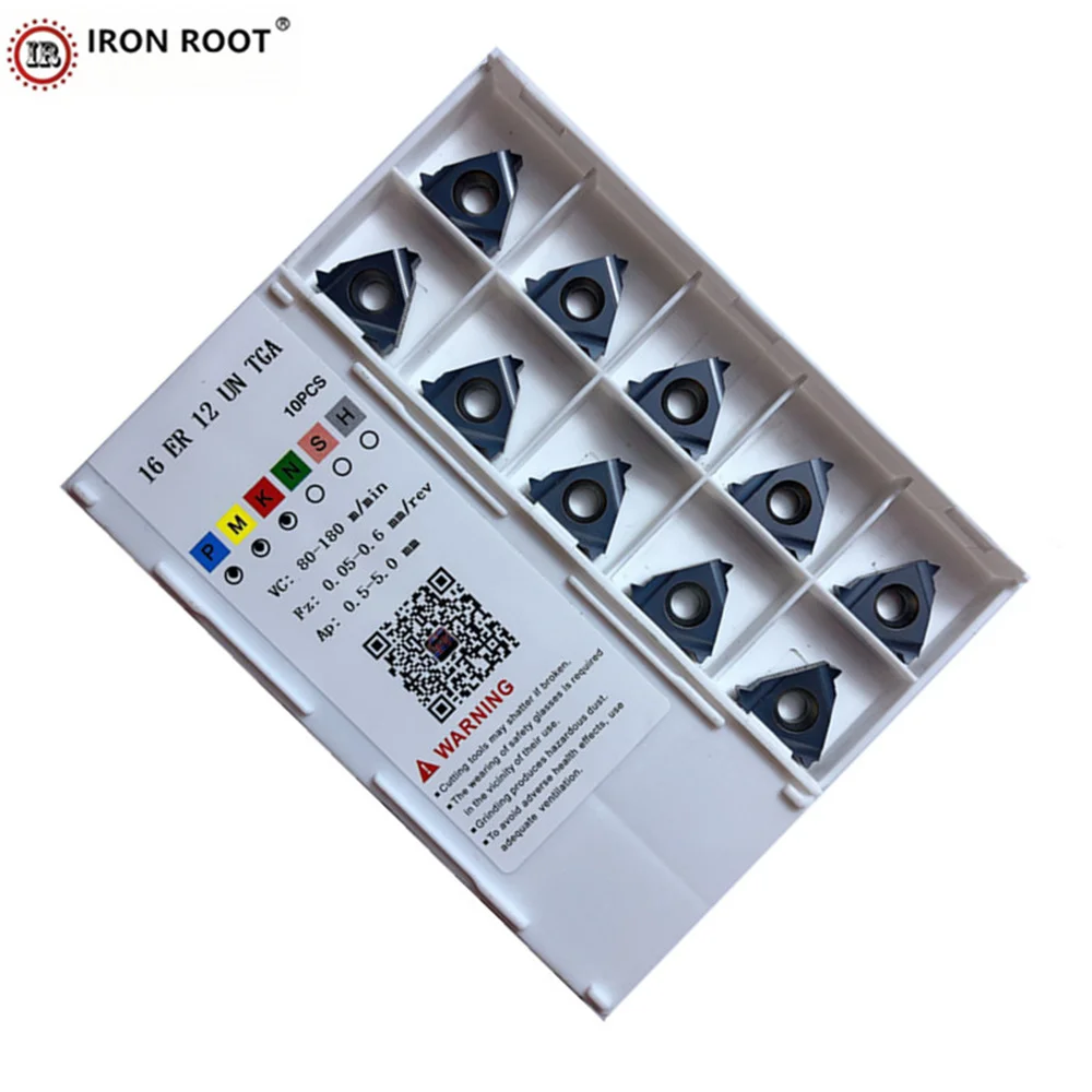 

IRON ROOT 16ER, 8UN TGA CNC Lathe Tool Thread Turning Metal Cutting External Thread Carbide Insert SER, SEL Turning Tool Holder