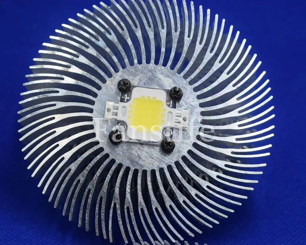 

Высота 90 мм-10 мм Высокомощный светодиодный радиатор CREE Led 10 Вт Алюминиевый радиатор