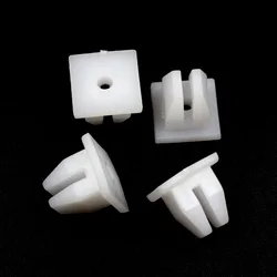Kalili 30pcs Square Head Plastic Grommet Molding Clips White Retainer Car Trim Accessories Mounting Snaps for Fixed Car Trim