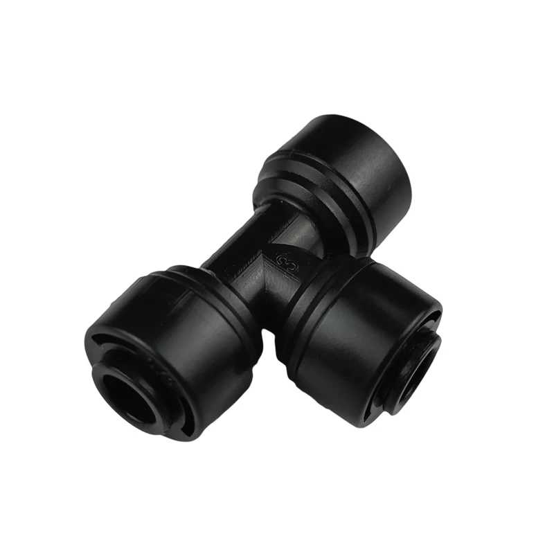 

1/4'' T Shape Three Way Quick Connection RO Water Reverse Osmosis System Fitting Connector For 1/4'' Pipe 6.35 MM Hose