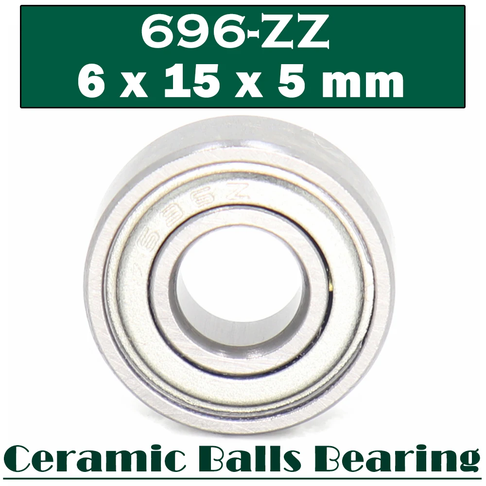 

696 Hybrid Ceramic Bearing 6*15*5 mm ( 1 PC ) Industry Motor Spindle 696HC Hybrids Si3N4 Ball Bearings 3NC 696ZZ