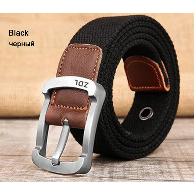 Military Tactical Belt Men Canvas Belts for Jeans Male Casual Metal Pin High quality perforated canvas belts are available