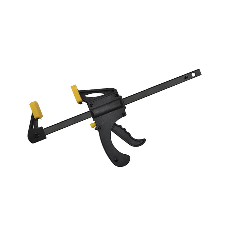 2Pcs 6inch OR 4inch yellow Woodworking Work Bar F Clamp Clip Set Hard Grip Quick Ratchet Release DIY Carpentry Hand Tool Gadget image 2