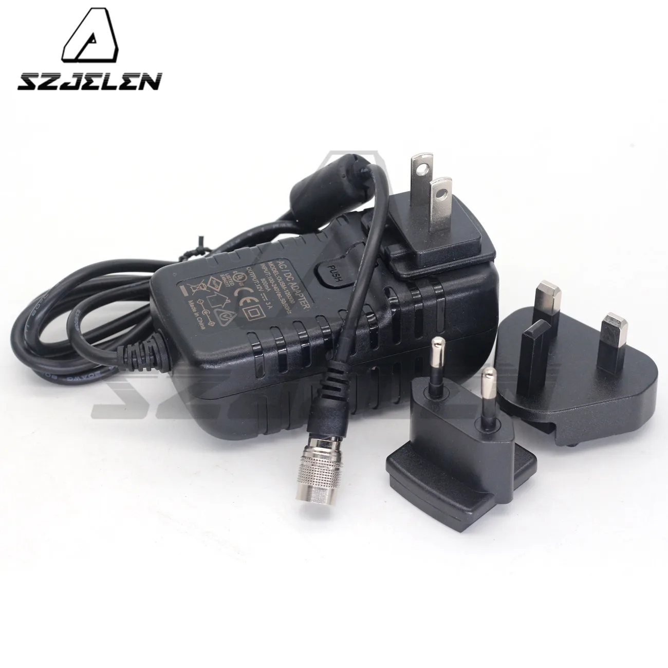 Recorder ZOOM F8 Power Adapter Converter Cable Hirose 4-pin male plug to Universal AC With US GB EU Plugs