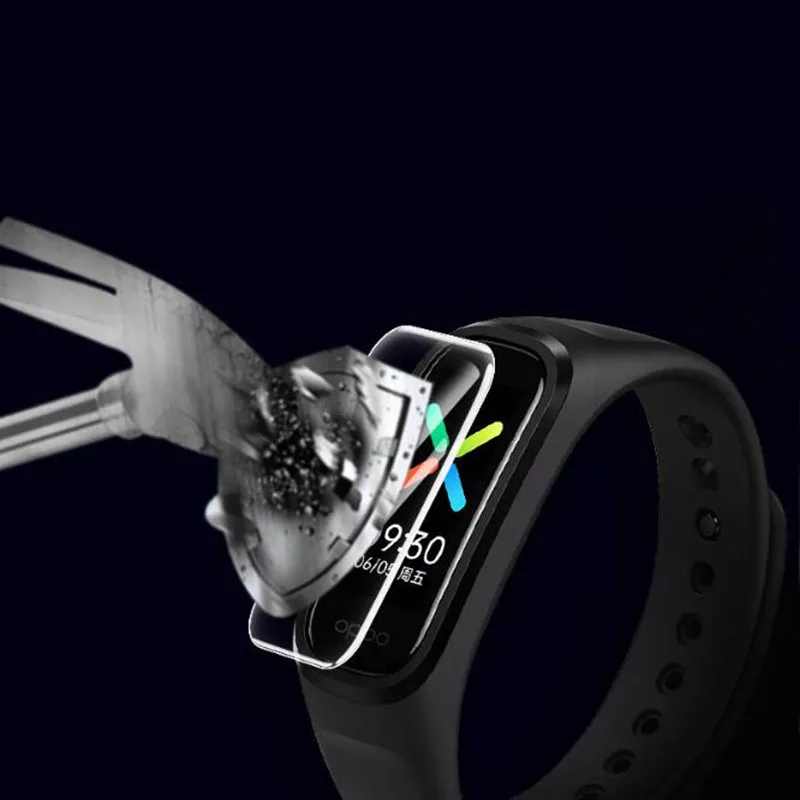 Bộ 5 TPU Trong Suốt Đeo Thông Minh Bảo Vệ Bộ Phim Bảo Vệ Cho OPPO Ban Nhạc Vòng Tay Thông Minh Dây Full Màn Hình Bìa Bảo Vệ Phụ Kiện