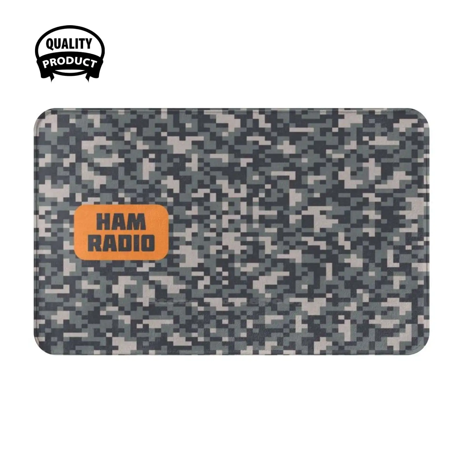 Camouflage Amateur Ham Radio Operator Soft Cushion Home Carpet Door Mat Car Rug Amateur Radio Ham Radio Radiosport Frequency