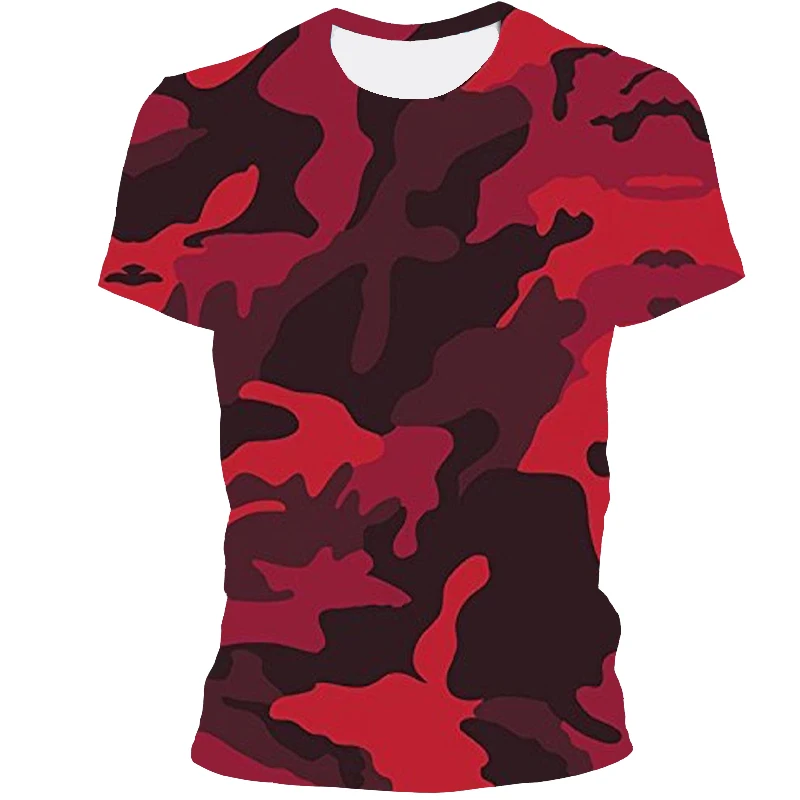 

Camouflage Series New Fashion 3D Print Hip Hop Cool Handsome T-Shirt For Men Large Size XXS-6XL