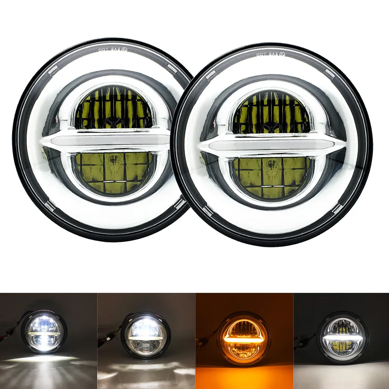 

2 pcs 5 3/4" motorcycle Headlamp 5.75 Inch LED Headlight for Triumph Rocket iii 3 & Speed Triple & Street Triple & Thunde