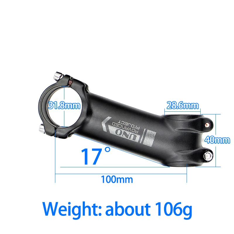 UNO Ultraleicht Bike Stem 7 Grad 31,8mm Kalloy König Stammt AL7050 60 70 80 90 100 110 120 130mm MTB Road Fahrrad Lenker Vorbau