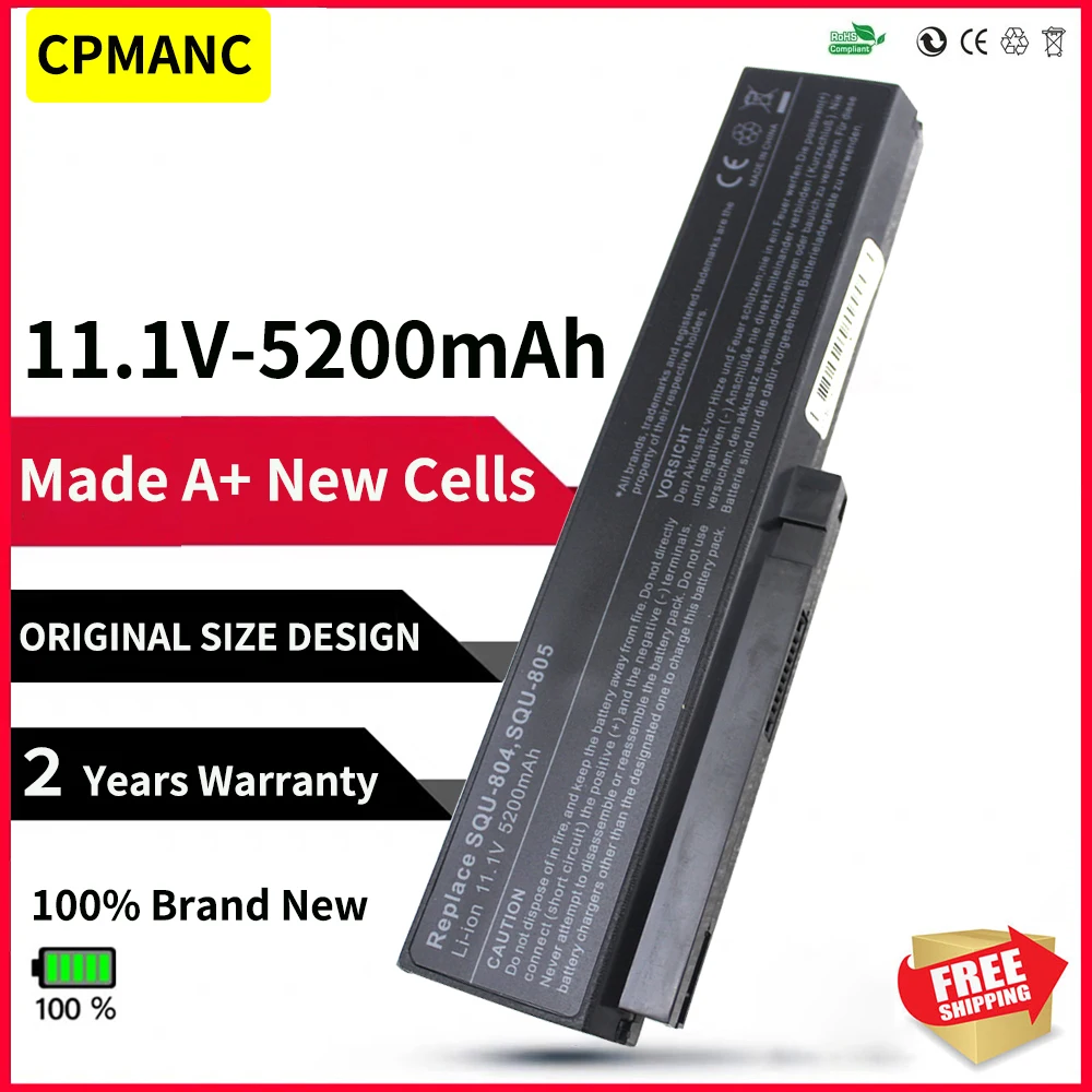 

CPMANC Black 6 Cells Laptop Battery FOR LG 3UR18650-2-T0593 916C7830F EAC34785411 EAC60958201 SQU-804 SQU-805 SQU-807 SQU-904