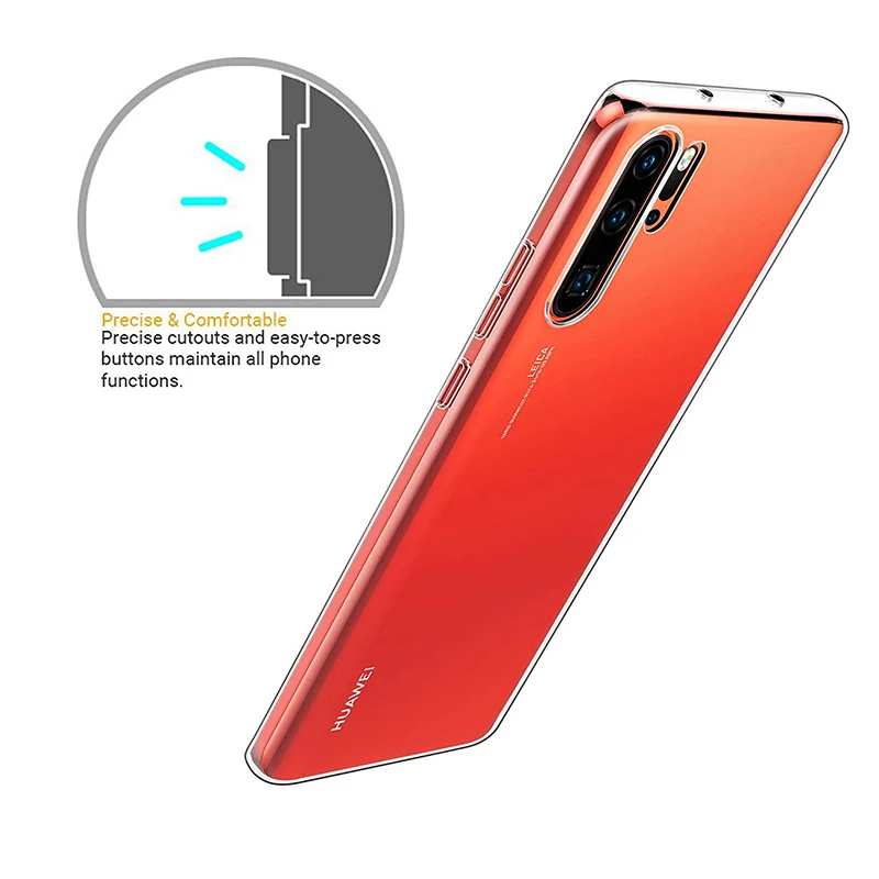 Ultra Thin Soft Silicon Case for Huawei P30 Pro P30Pro TPU Cover Transparent Slim 360 Protective Mobile Phone Back Funda Carcasa