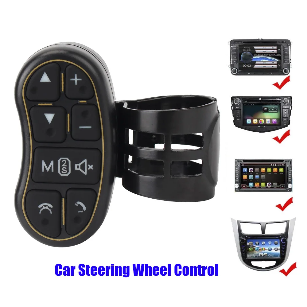 Car Steering Wheel Control Switch Wireless Controller For Radio Audio MP3 DVD Player Buttons Universal Automotive Accessories