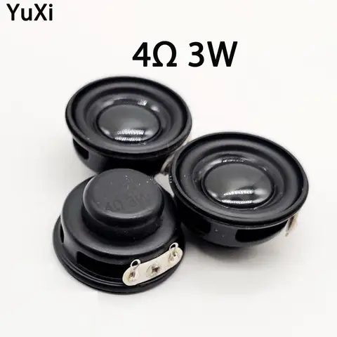 YuXi 1PC 스피커 경적 4R 3W 직경 4CM 미니 앰프 고무 가스켓 라우드 스피커 스피커 미니 냄비 바닥 스피커 31mm