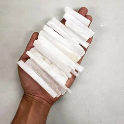 Bulk Lot Selenite Sticks Clear Selenite Crystal Gypsum Reiki Healing Energy Wands Minerals Wholesale