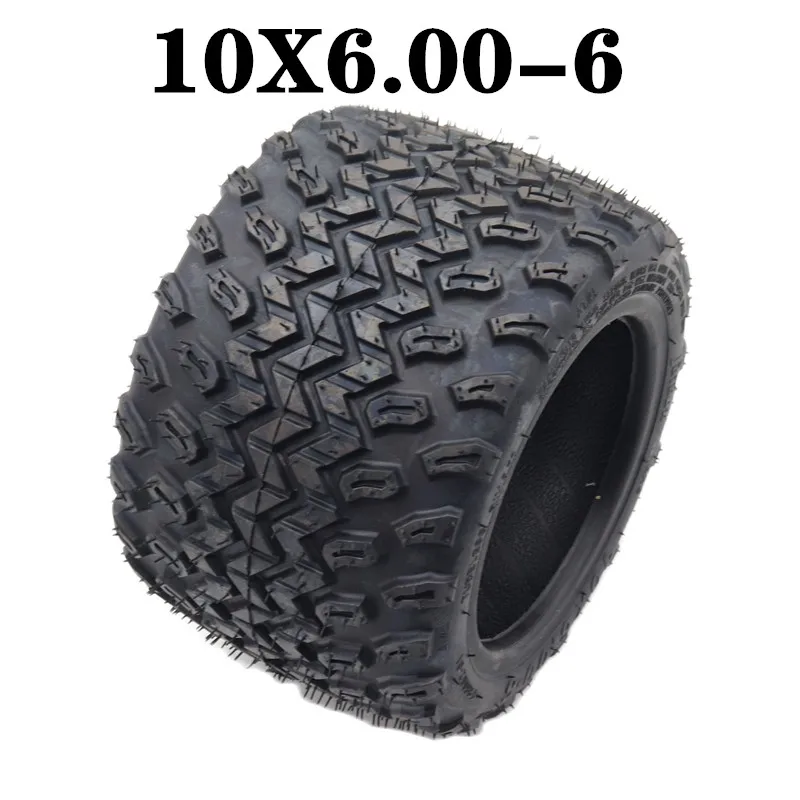 10 Inch 10*6.00-6 WidenedTire VacuumRoad Tire for Mini-Harley ElectricVehicle 10x6.00-6 Off-roadTubeless WheelTire MotorSpecial