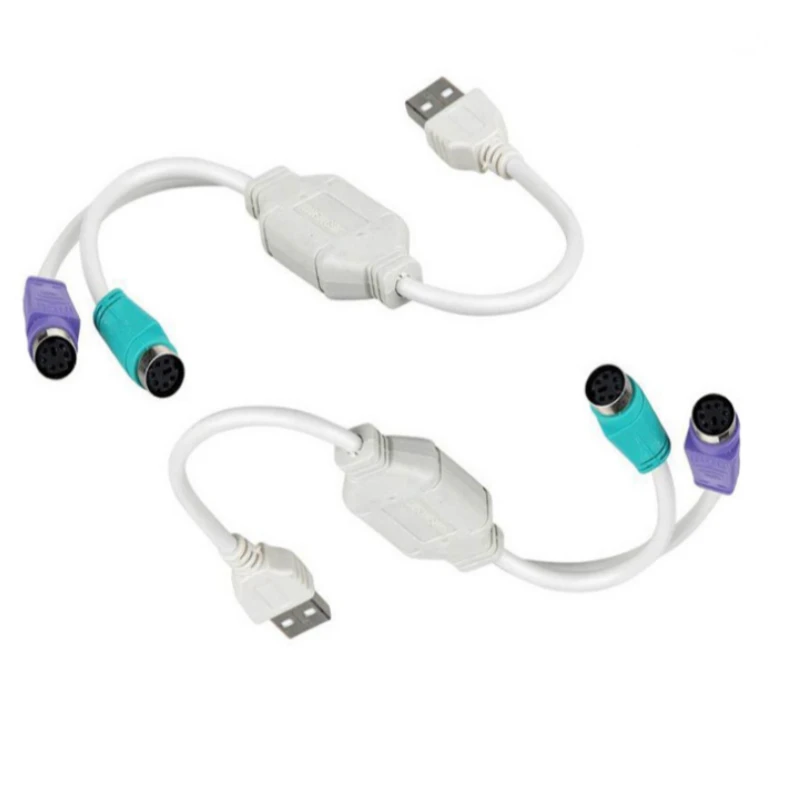 USB 2.0 to PS adapter cable Dual PS interface USB to keyboard mouse adapter cable extension cable free drive