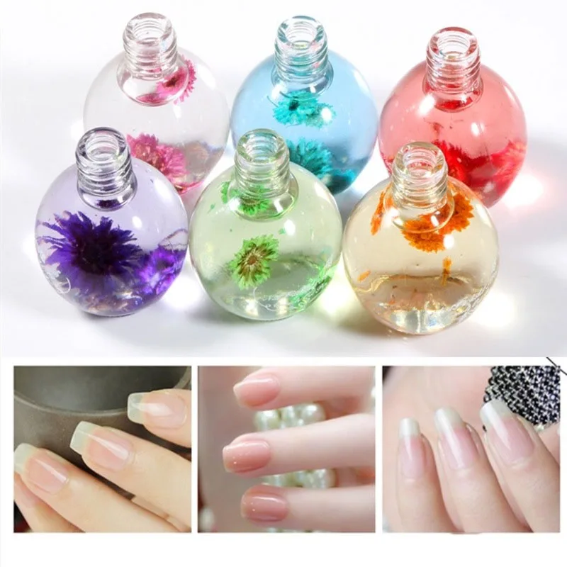 15ML Oil Dried Flowers Manicure Tool Transparent Flower Manicure Nail Cuticle Oil Cuticle Cuticle 0.5 oz Oil Nail Nutrition