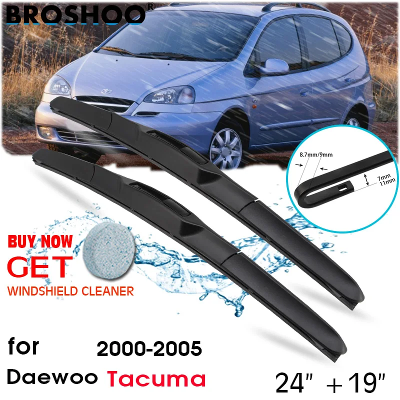 Car Wiper Blade Front Window Windscreen Windshield Wipers Blades U Hook Arm Auto Accessories For Daewoo Tacuma 24