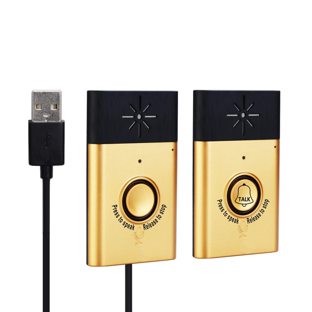 Timbre intercomunicador inalámbrico Color dorado/plateado opcional