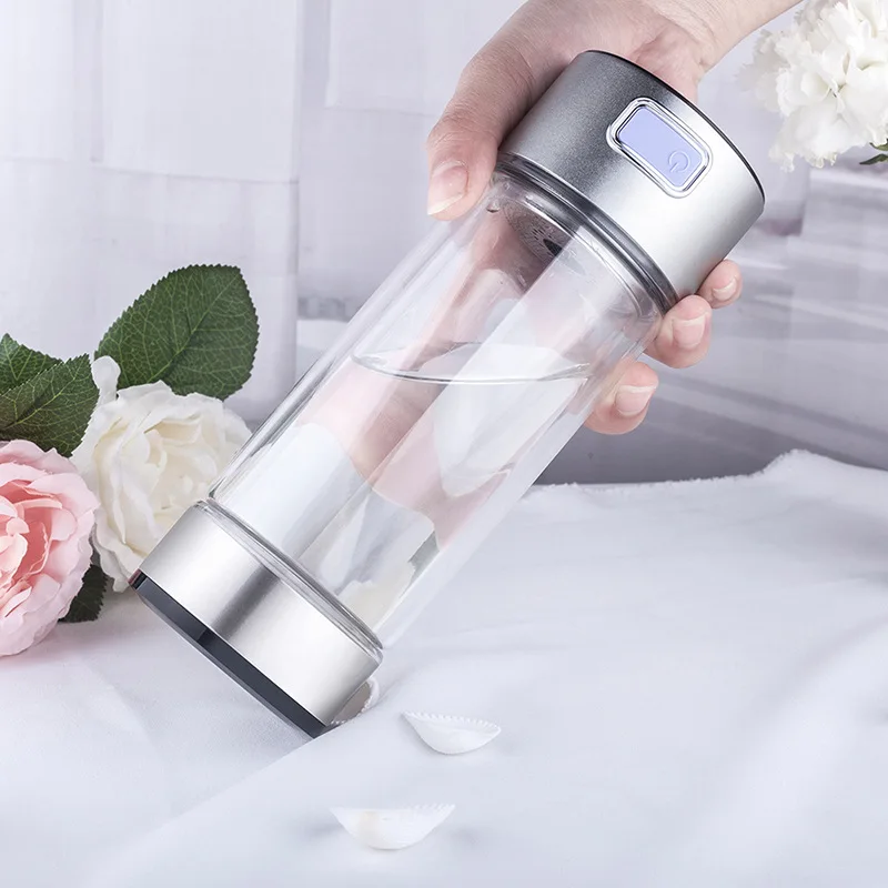 YenvQee Glass Hydrogen Generator Water Bottle SPE PEM Technology Water Ionizer