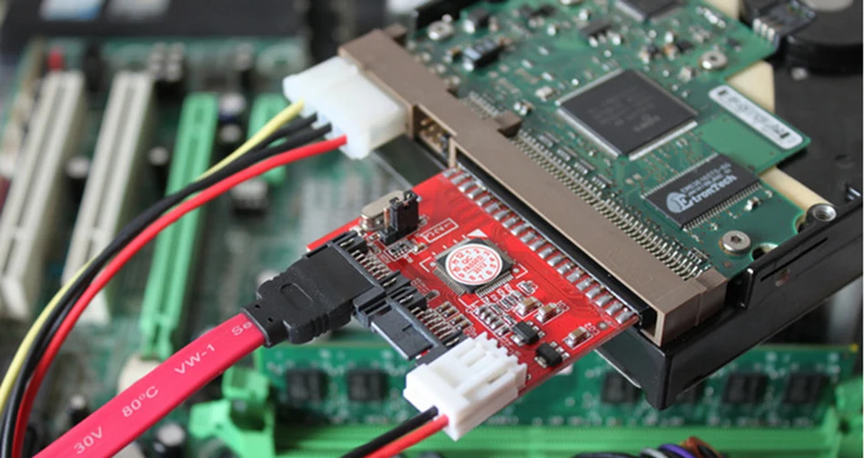 OULLX 2-in-1 IDE zu SATA / SATA zu IDE Adapter Konverter 3,5' 40-Pin für DVD CD HDD Bidirektionale Übertragung für PC Datenkabel – Detail 4