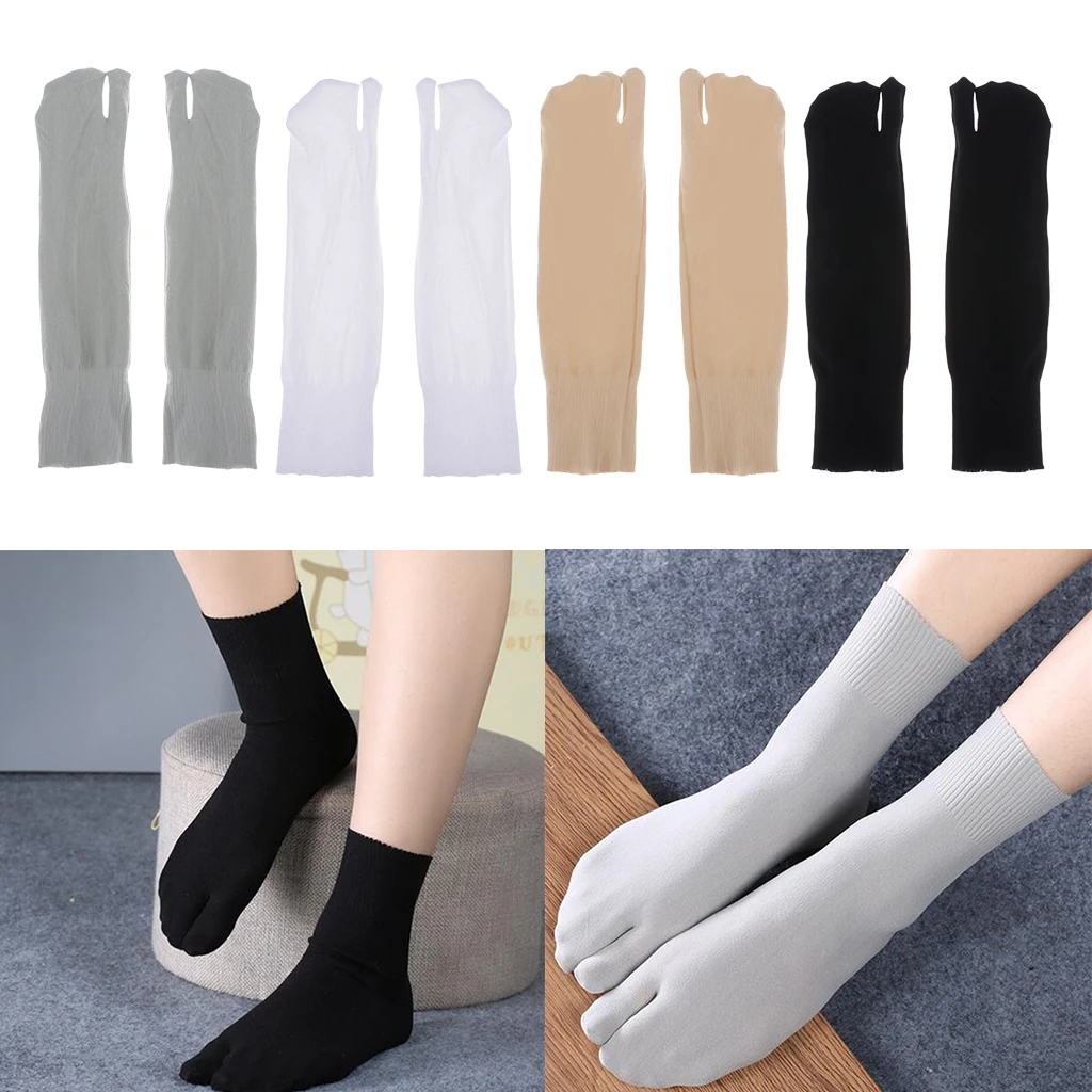 1 Pair Slipper Sandal Split 2 Toe Tabi Foot Finger for Women Sandal Toe Socks Tabi Split 2 Toe Socks Ninja Geta Flip Flop Unisex