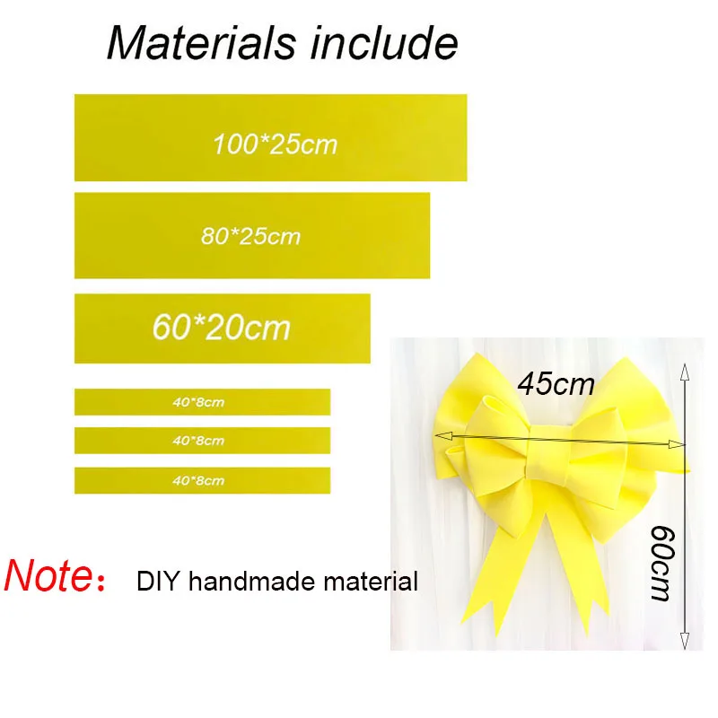 Giant Bowknot Foam Paper Bowknot Accessories Material Package Party Wedding Arch Decor Home Background Wall Hanging Decoration