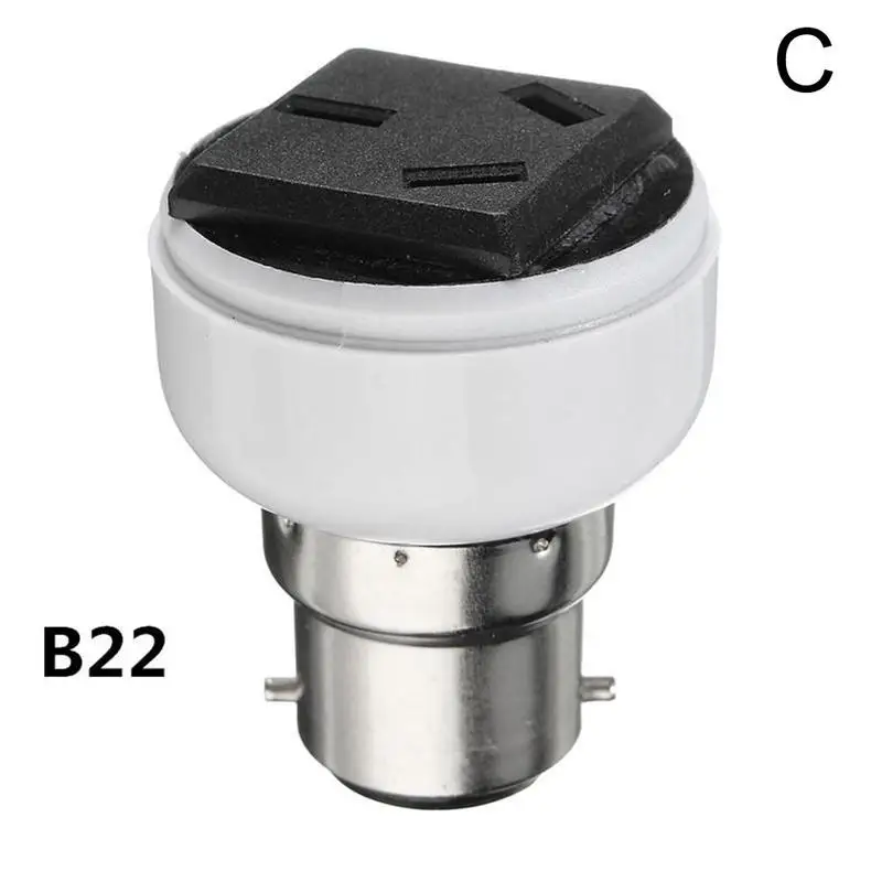 E27/b22 US/UK Plug Screw Light Bulb Socket Lamps Holders Female Sockets Power Supply Conversion Adapter For US EU Plug